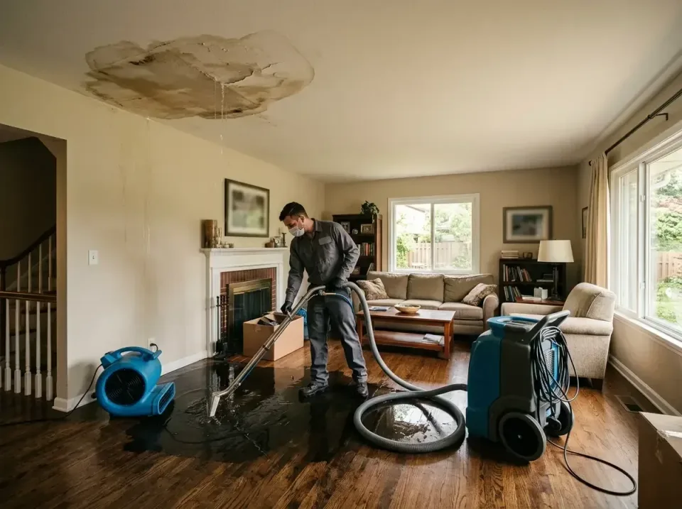 attic-pipe-burst-ceiling-drip-008 — frequently asked questions, Water Damage Restoration & Carpet Care in Carpentersville, IL